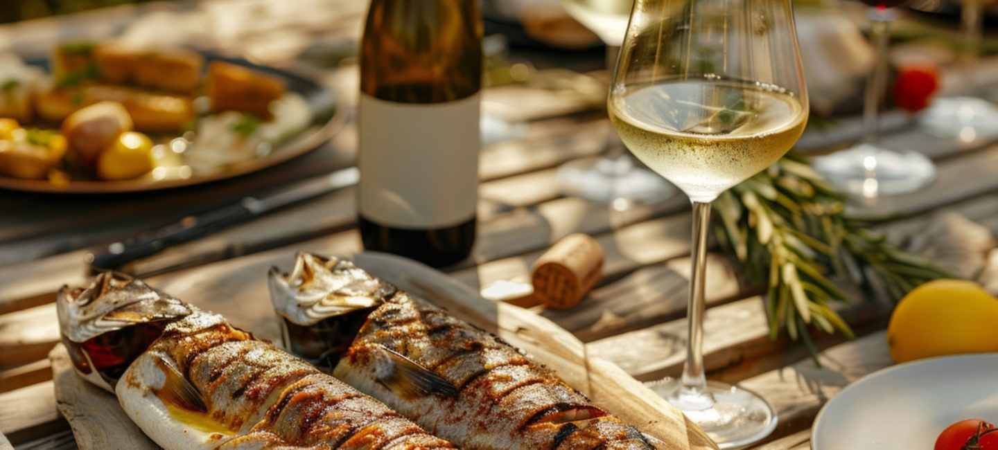 Grillad fisk med citron och örter