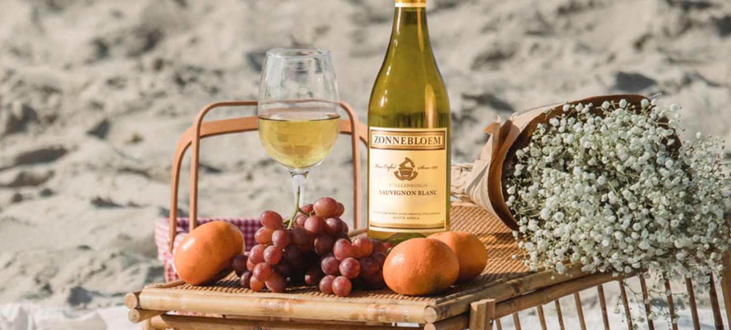 Zonnebloem Sauvignon Blanc, miljöbild.