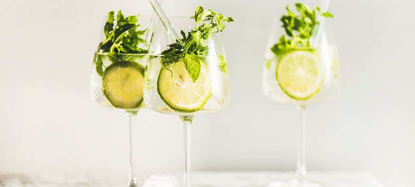 Tre glas Sparkling Mojito