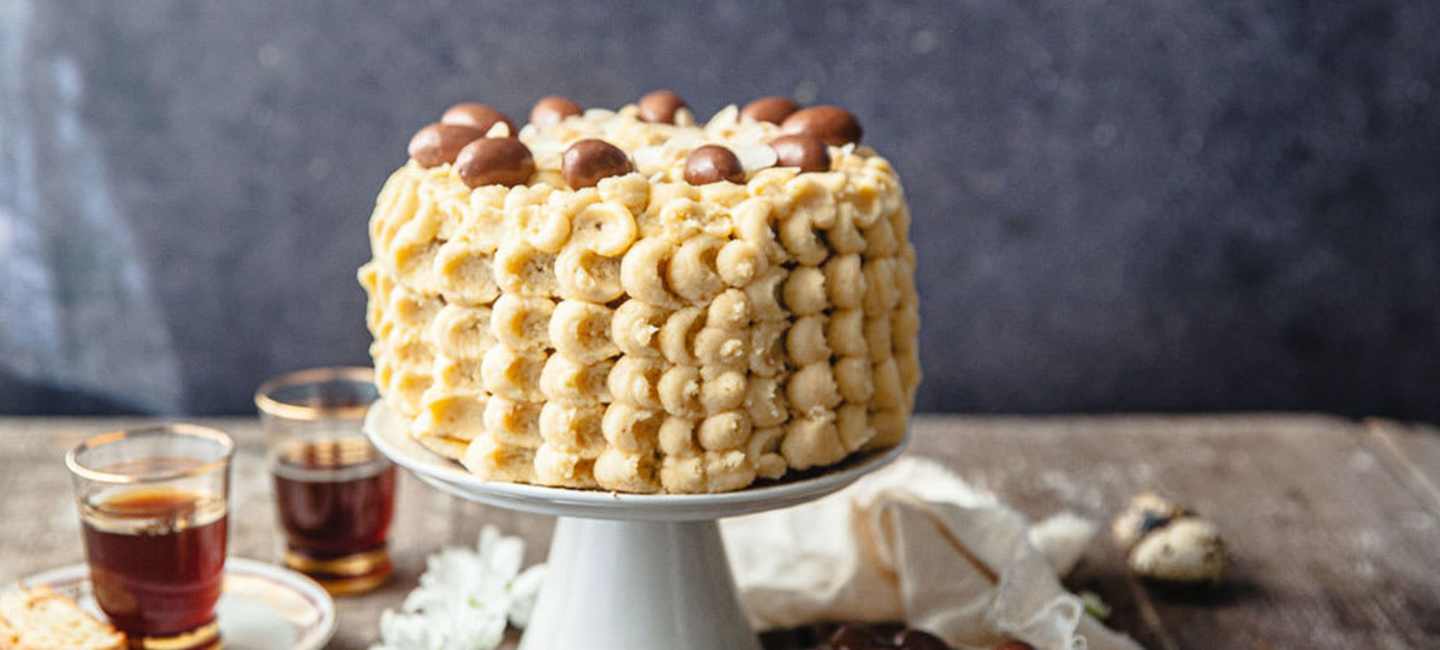 Chokladtårta på fat 