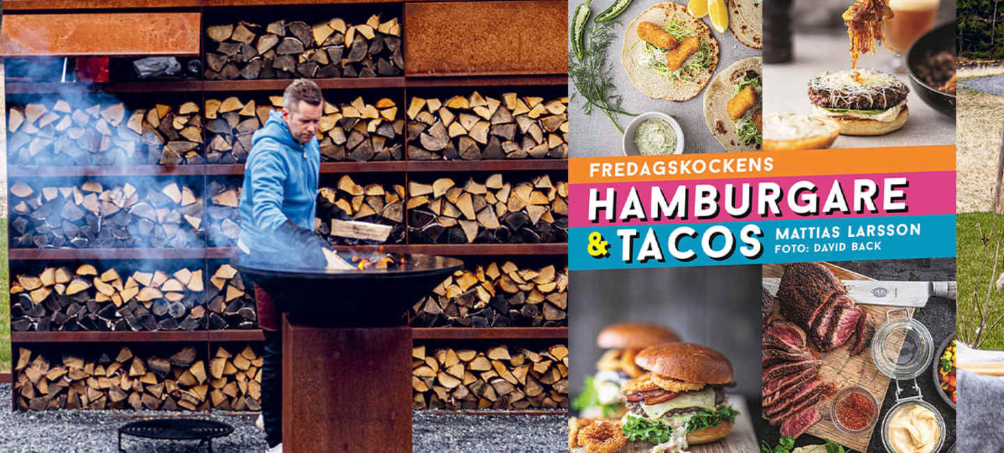 Fredagskocken utomhus med kokbok