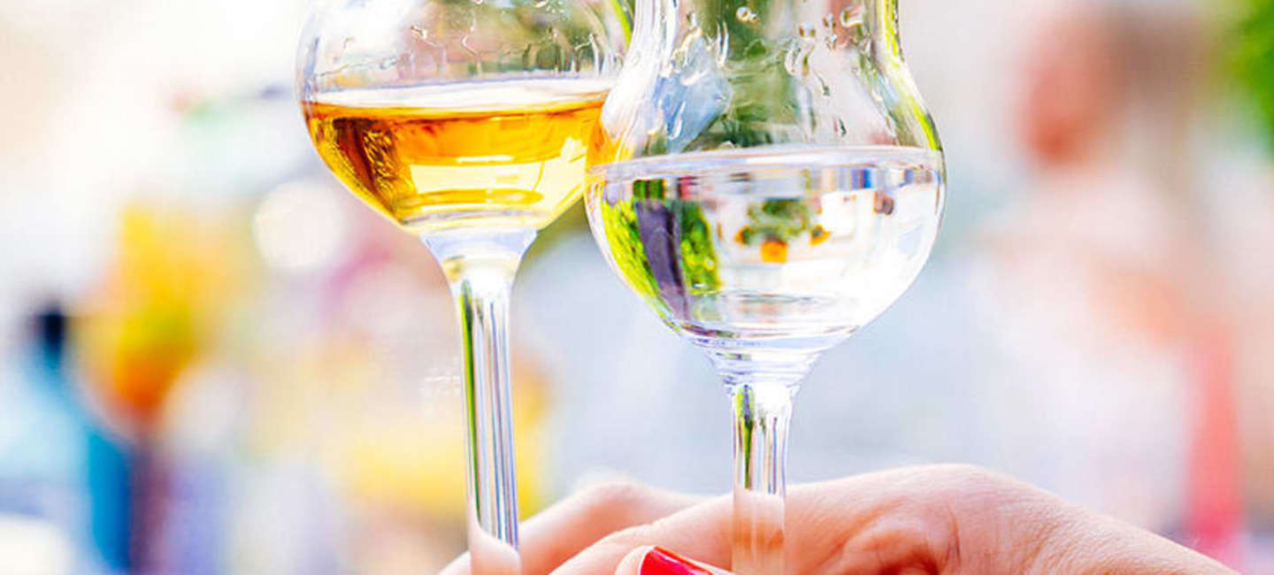 Två glas med grappa