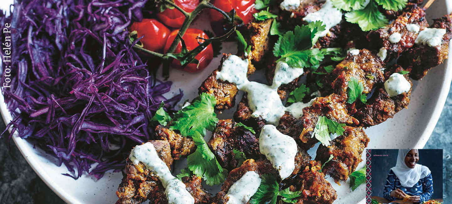 Grillspett från Tanzania ur boken Khadijas kök: Recept från Östafrika