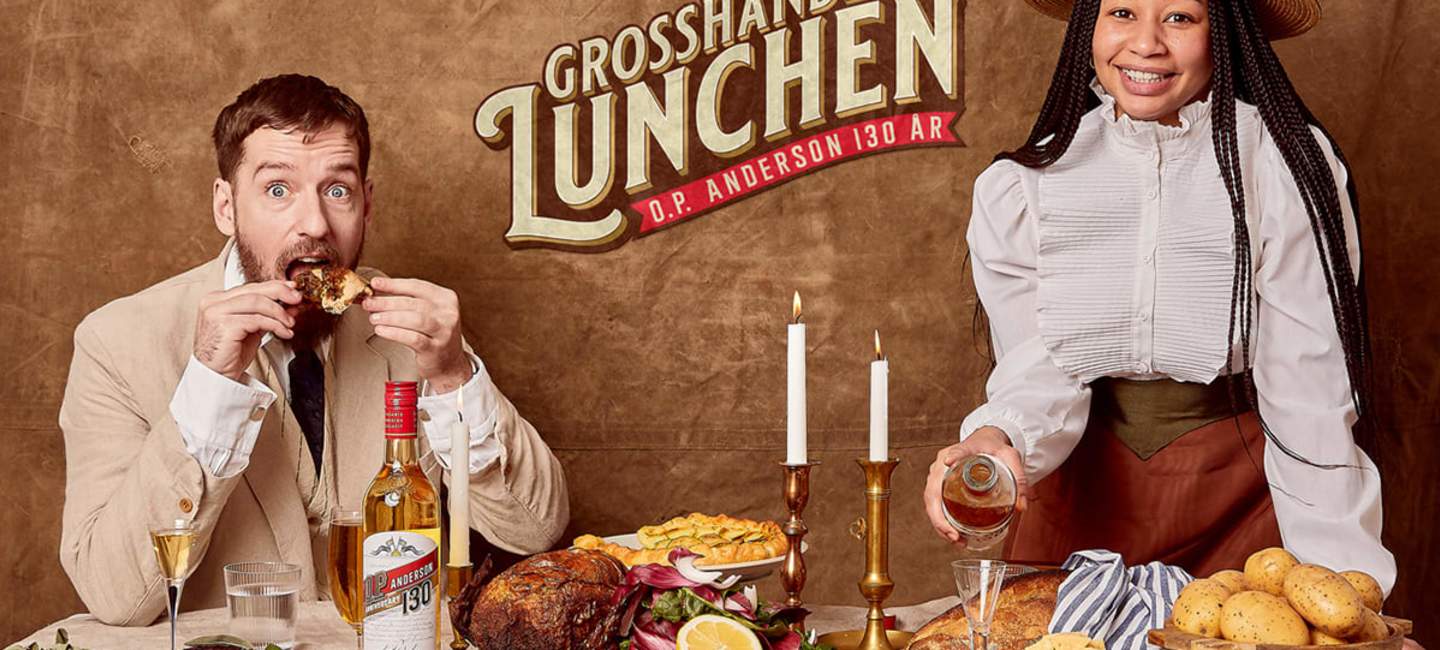 Grosshandlarlunch framdukad med Nisse Hallberg och Marion Ringborg