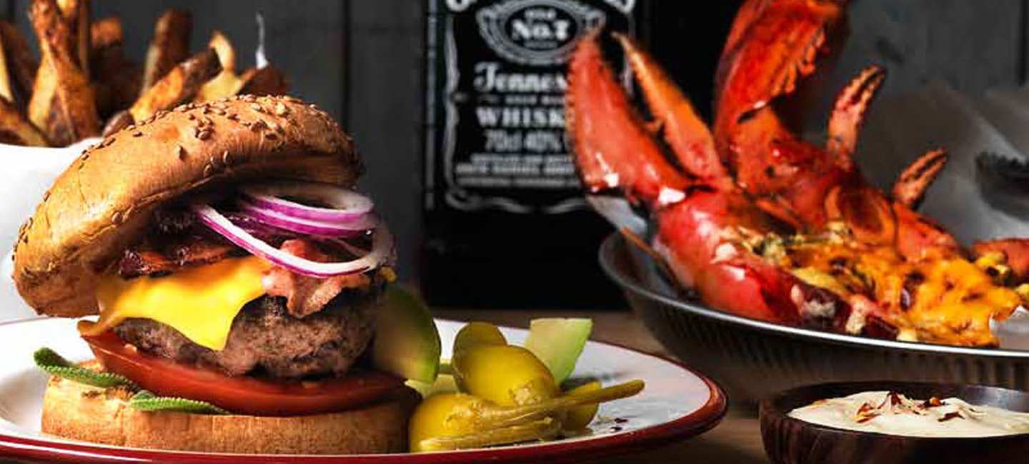 Hamburgare med whiskeydressing