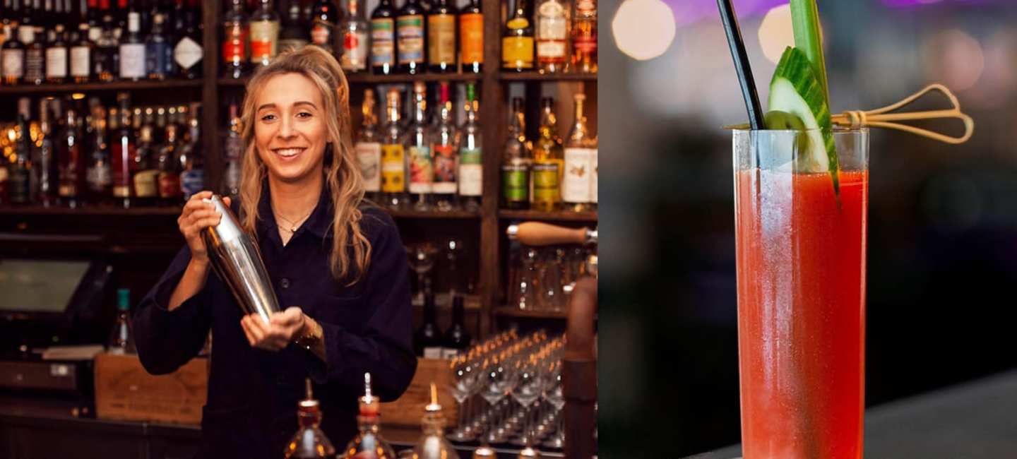 Hedda Bruce och en Bloody Mary