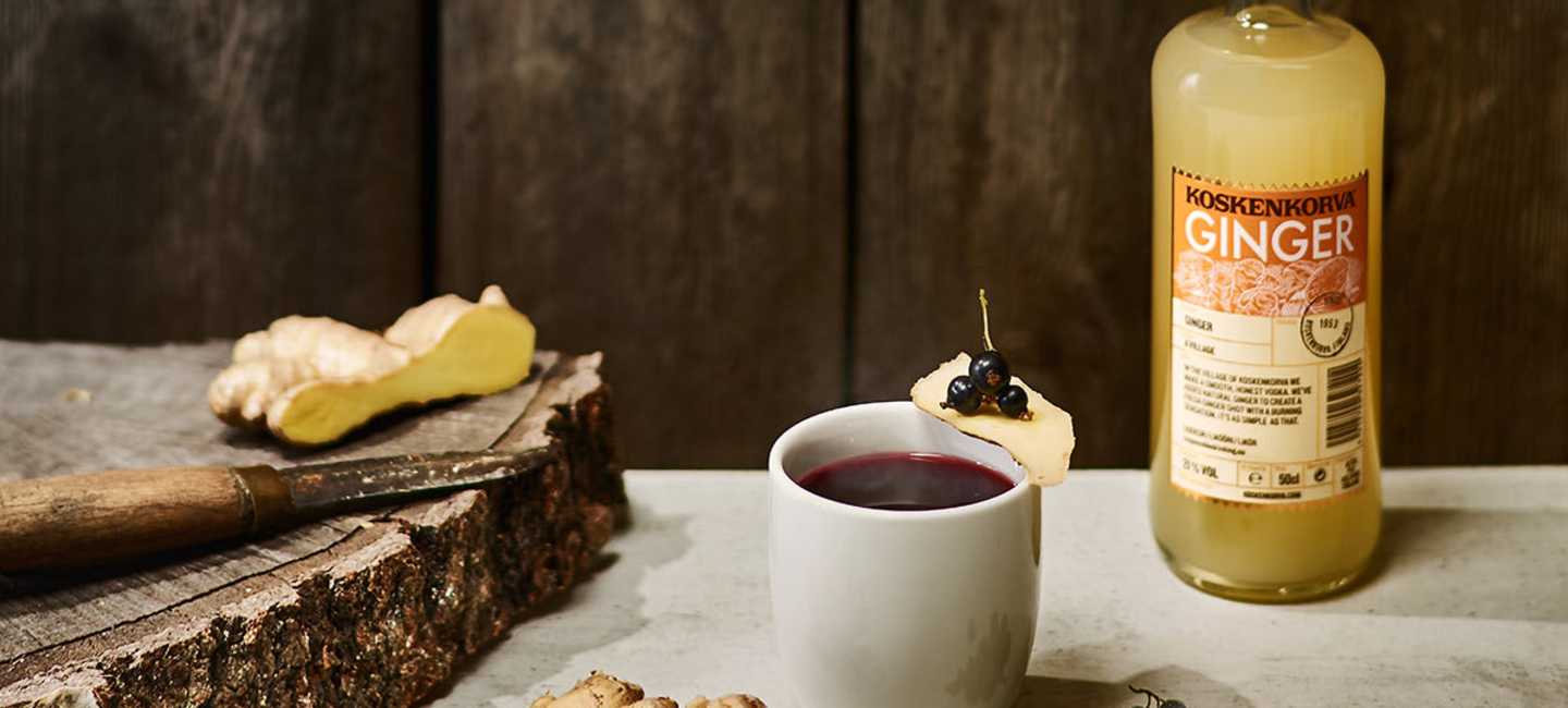 Hot Currant med ingefära och Koskenkorva Ginger
