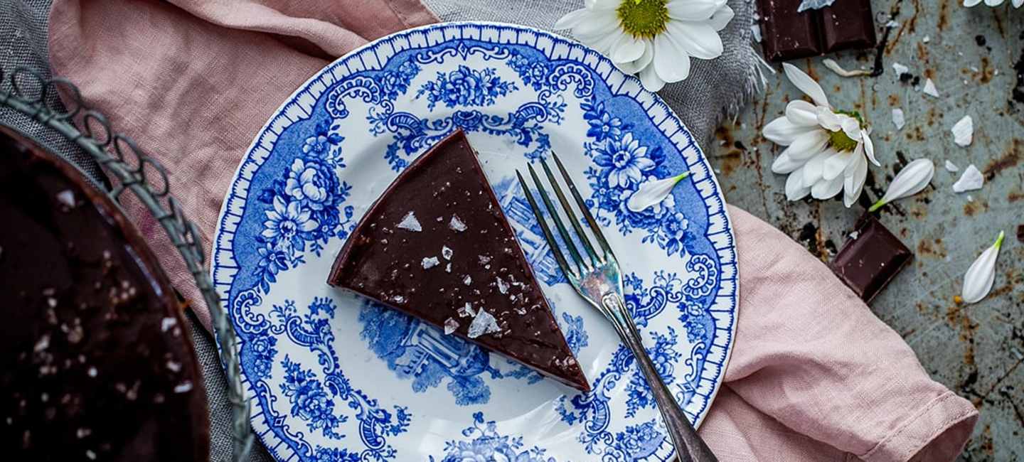 Kladdkaka smaksatt med Benchmark no. 8 whiskey