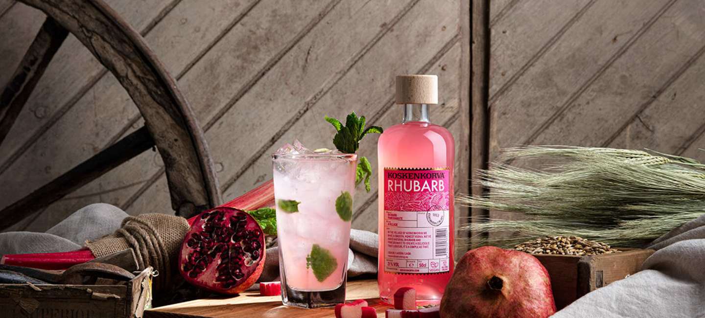 Koskenkorva Rhubarb Mojito