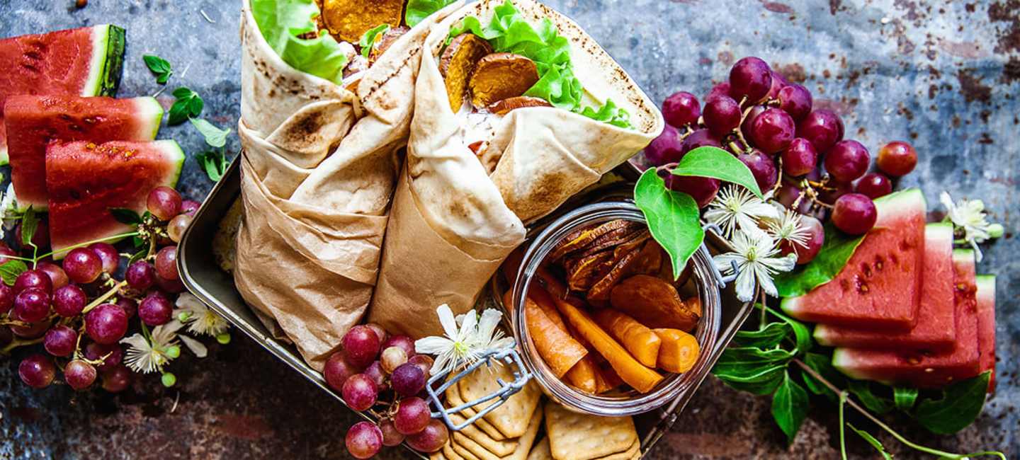 Kycklingwraps med rostad sötpotatis