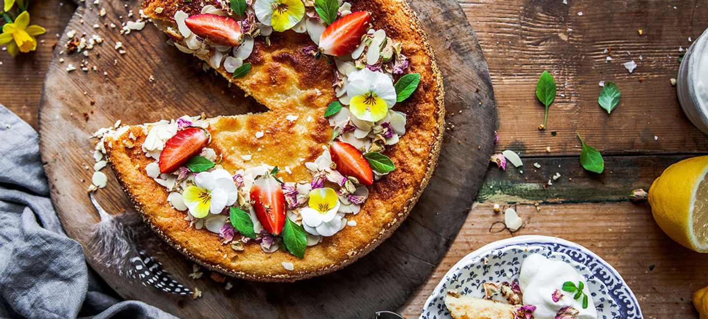 Mandelkaka med ricotta