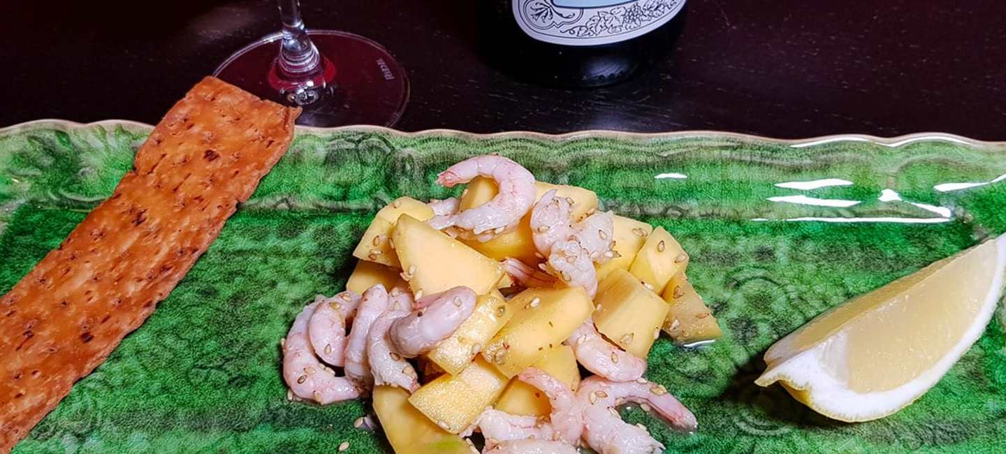 mango och räksallad