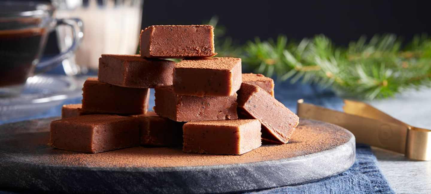 Mjölkchokladfudge med Amarula och kaffe