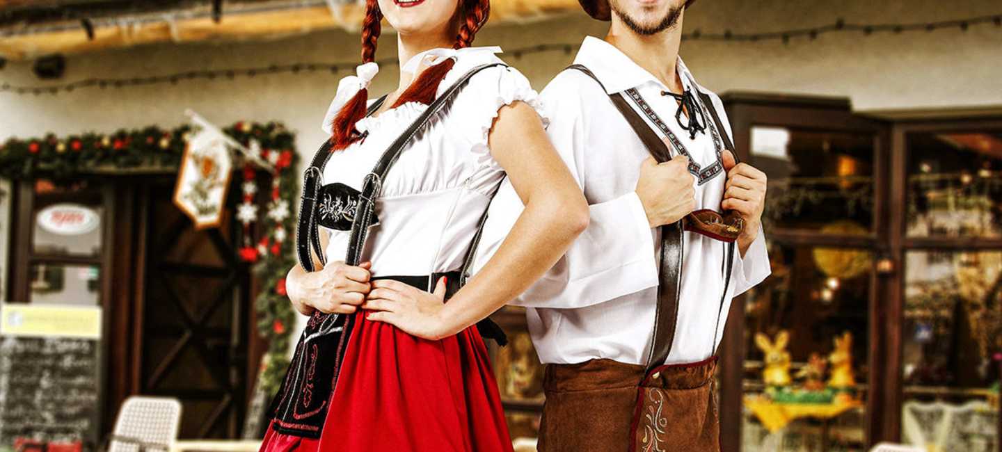 Par i lederhosen och dirndl
