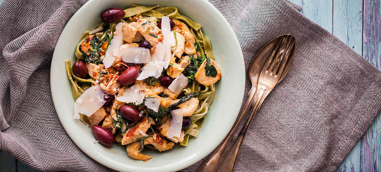 Pasta med kyckling