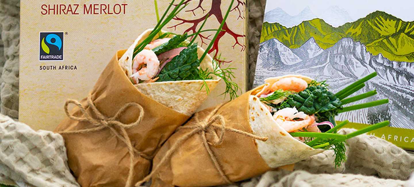 Räkwraps med dillmajo