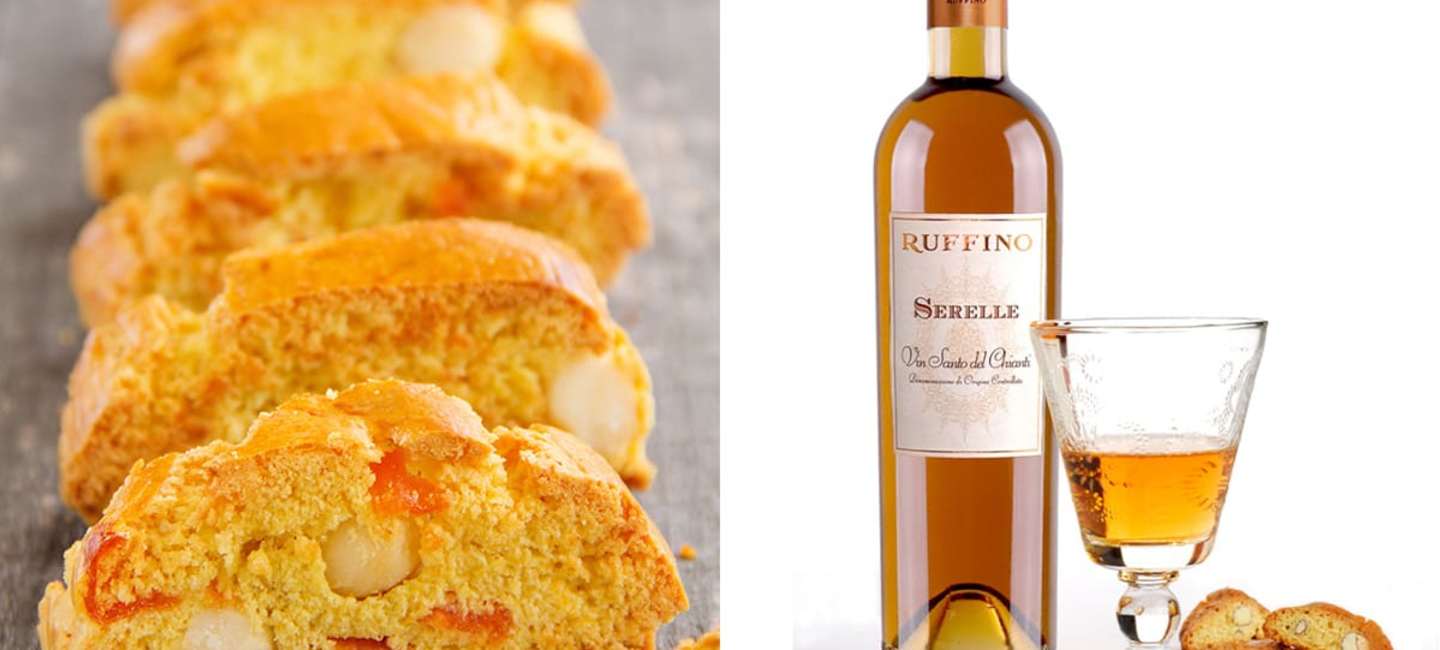 Mandelbiscotti och Ruffino Serelle