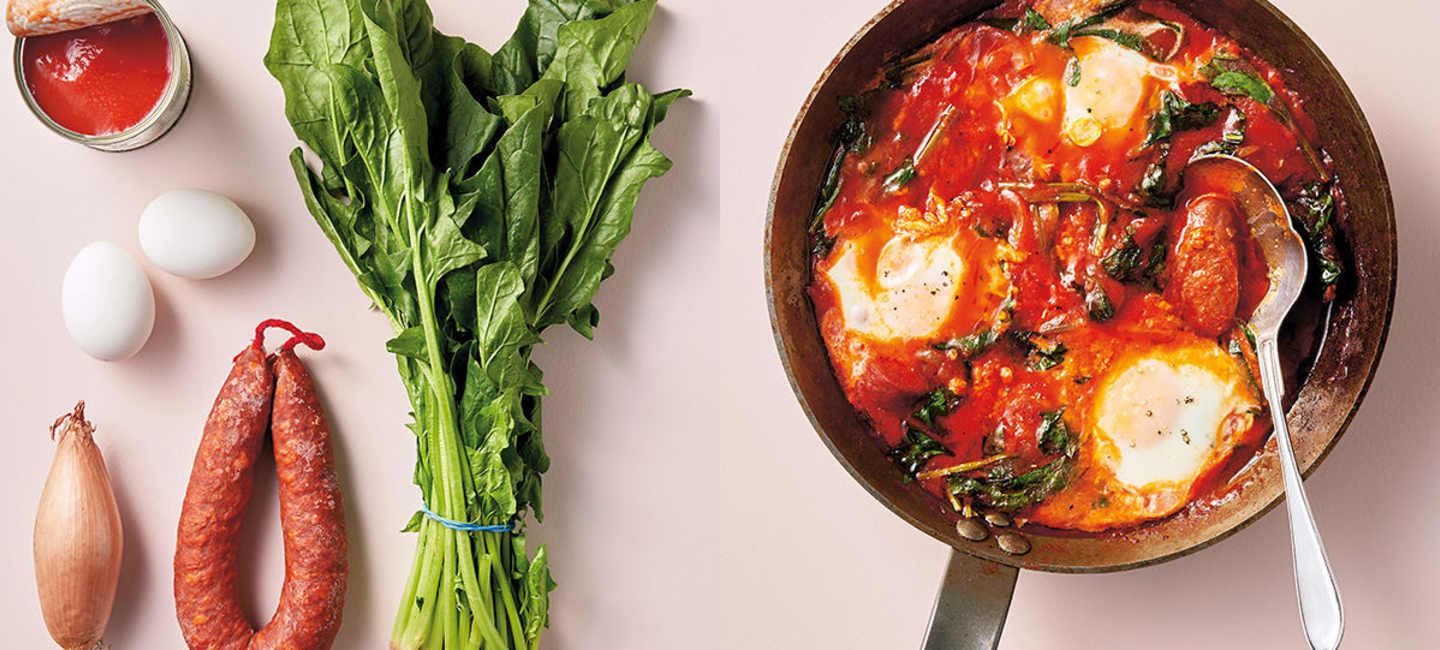 Shakshuka med ingredienser