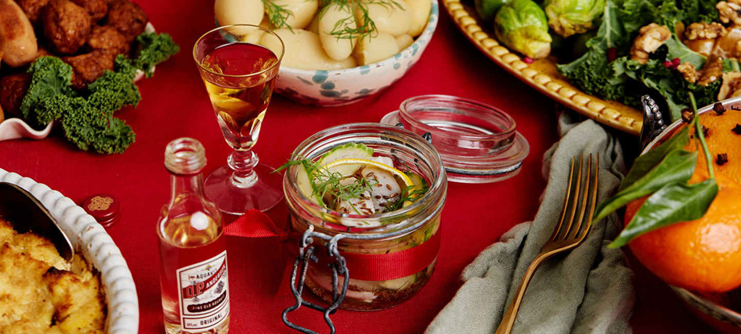 sill med O.P. Anderson på julbord