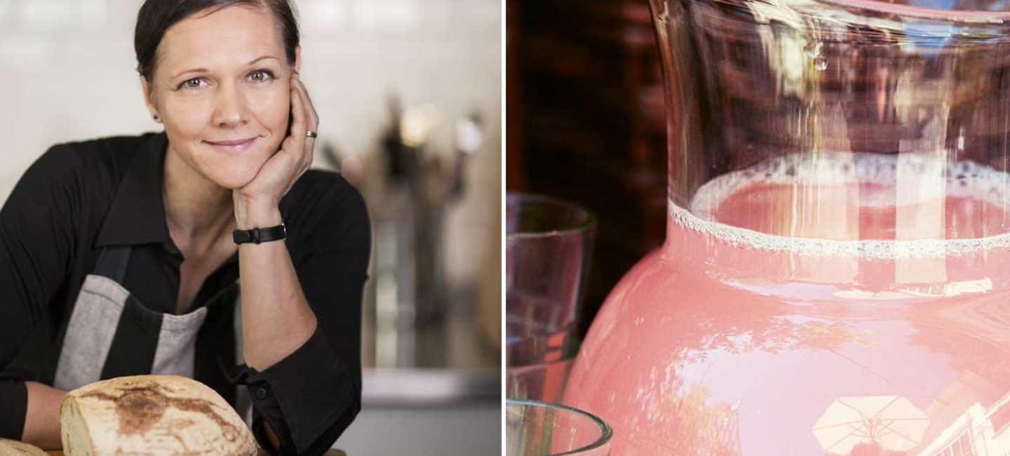 Åsa Swanberg och rabarbersaft