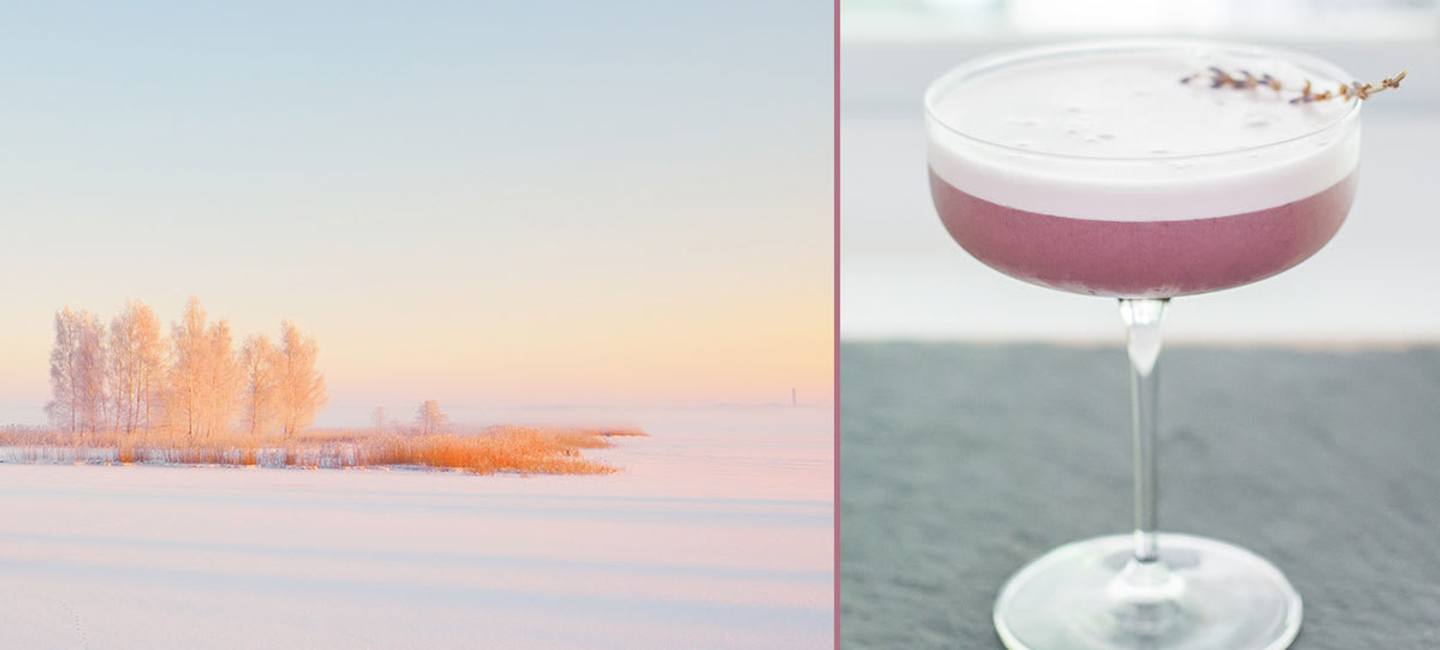 Vinterlandskap med Sour Polaris 