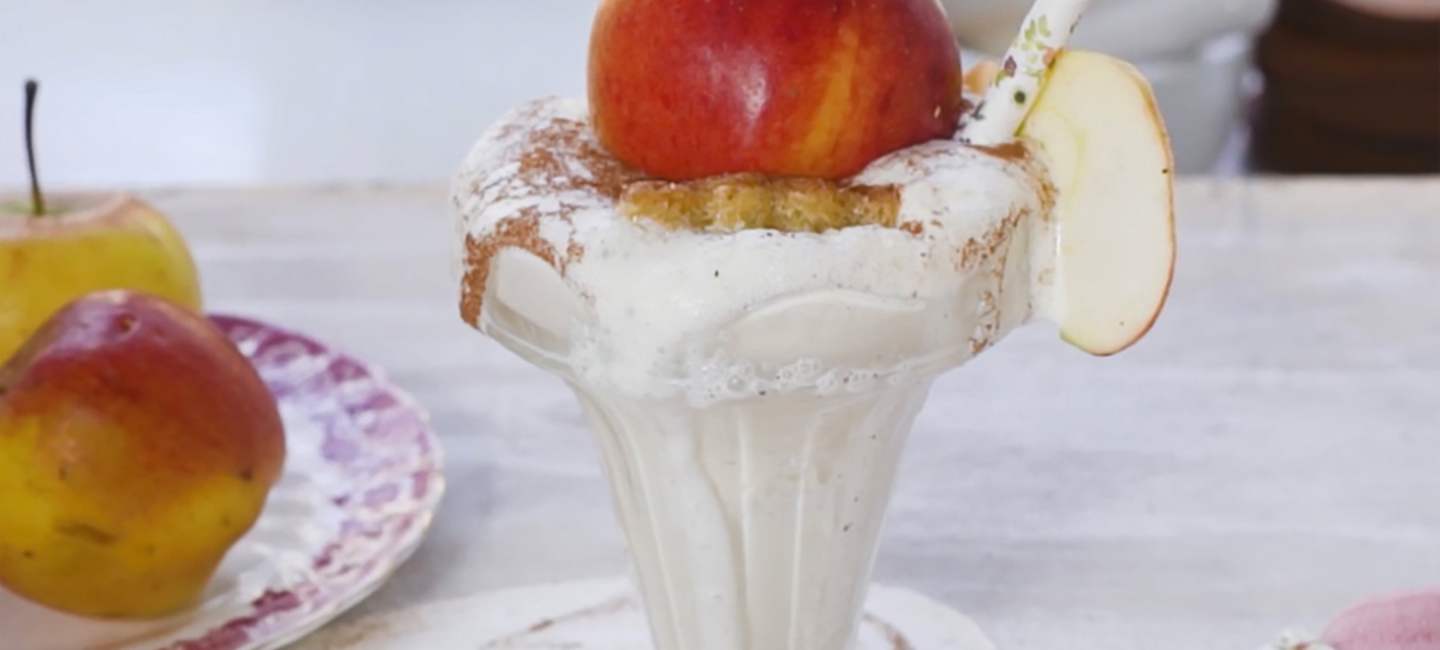 Appelpaj-milkshake med calvados
