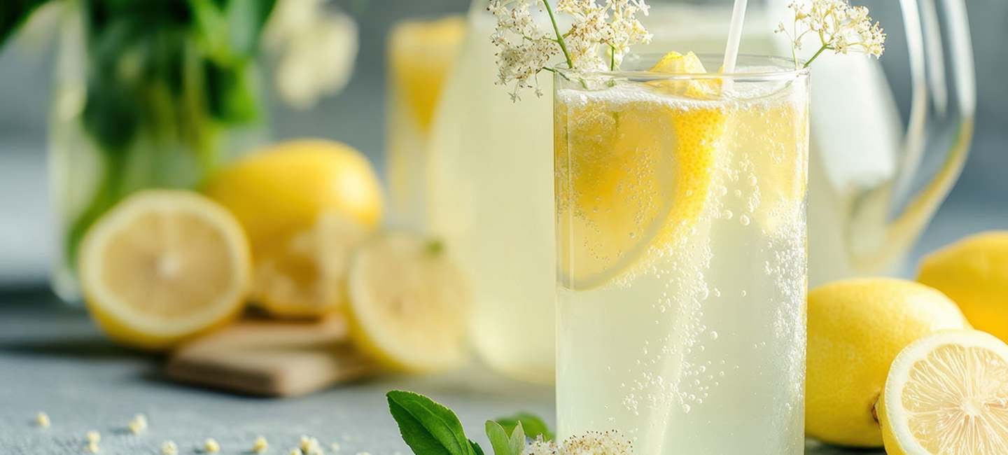 Bål med fläder, vodka och citron