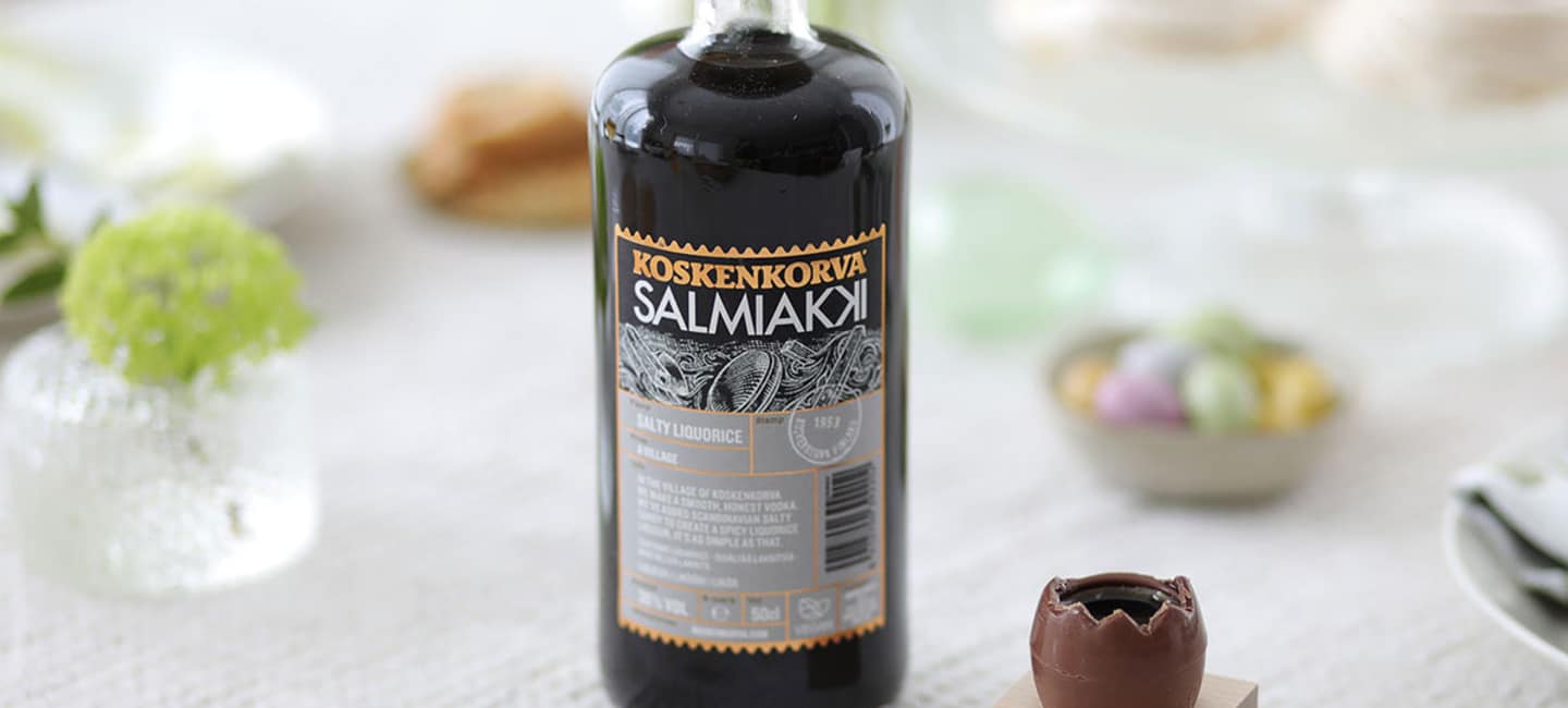 Salmiakshot i chokladägg