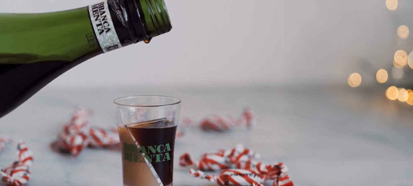 Menta Rula, shot med Brancamenta