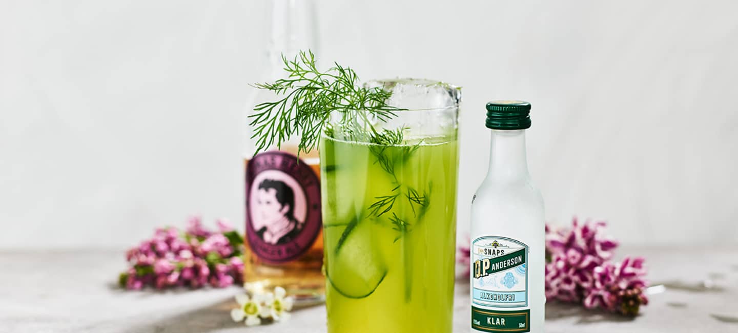 O.P. Dill & Gurka med Thomas Henry Ginger Ale och O.P. Klar Alkoholfri
