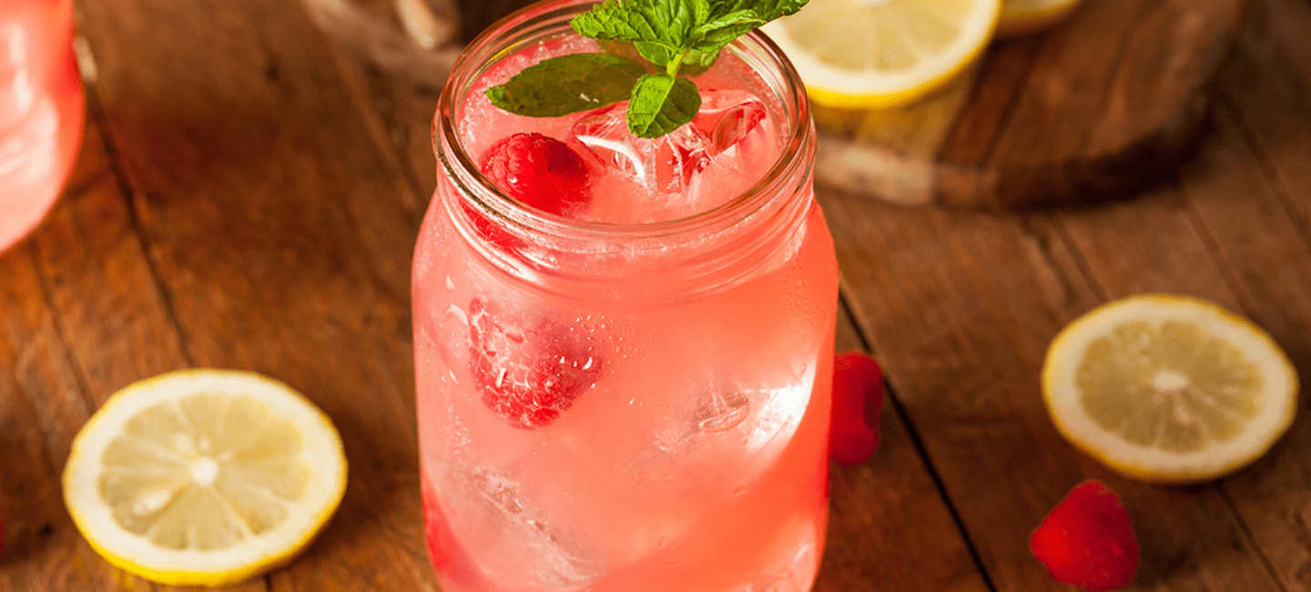 Raspberry Whiskey Lemonade.