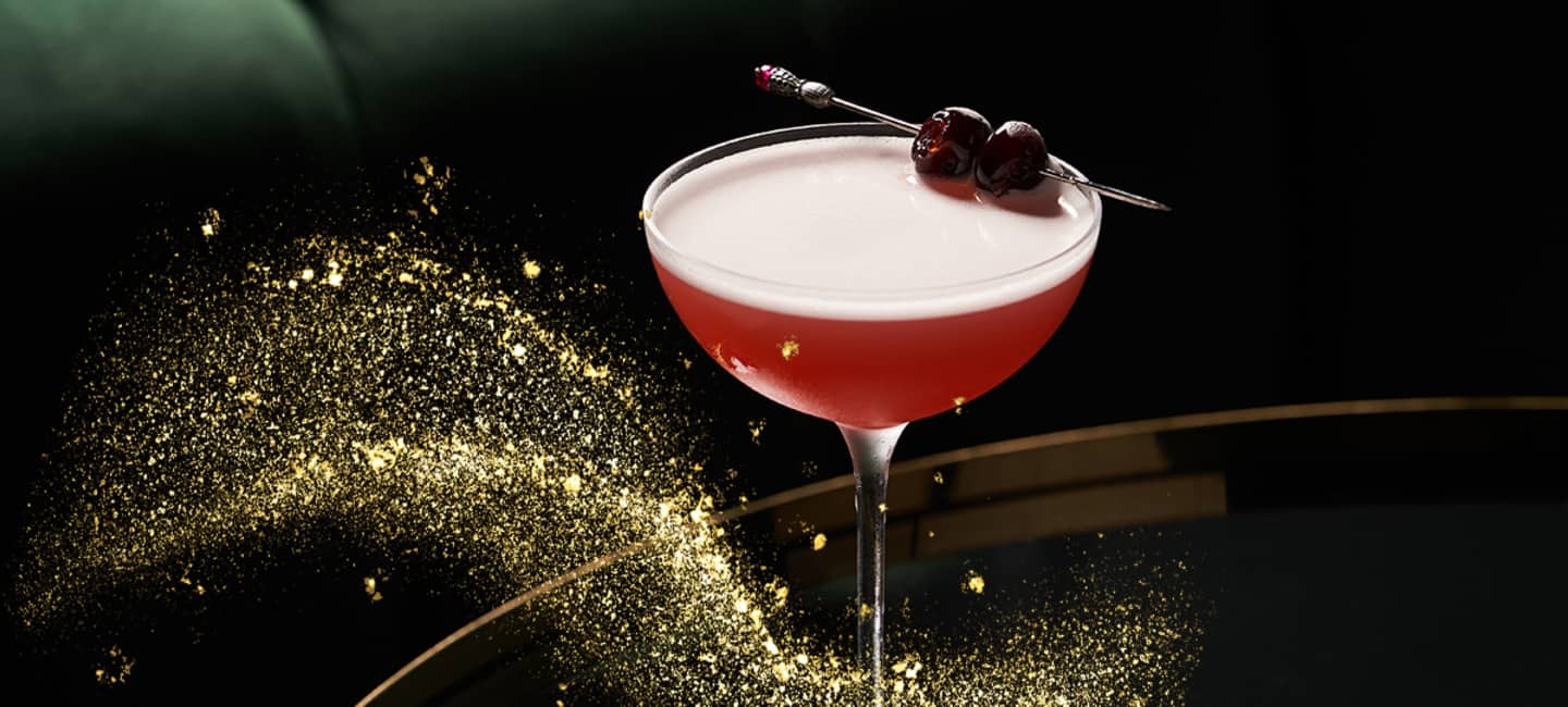 French Martini med glitter
