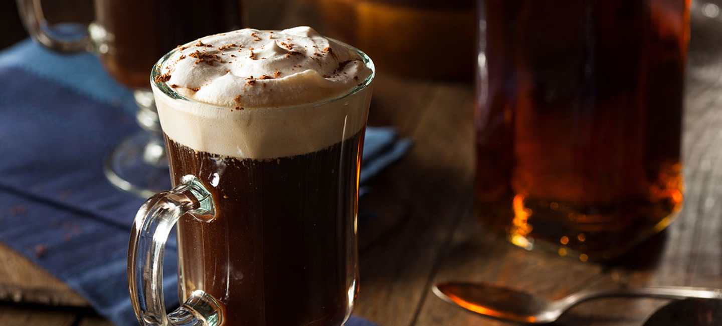 Klassisk Irish Coffee.