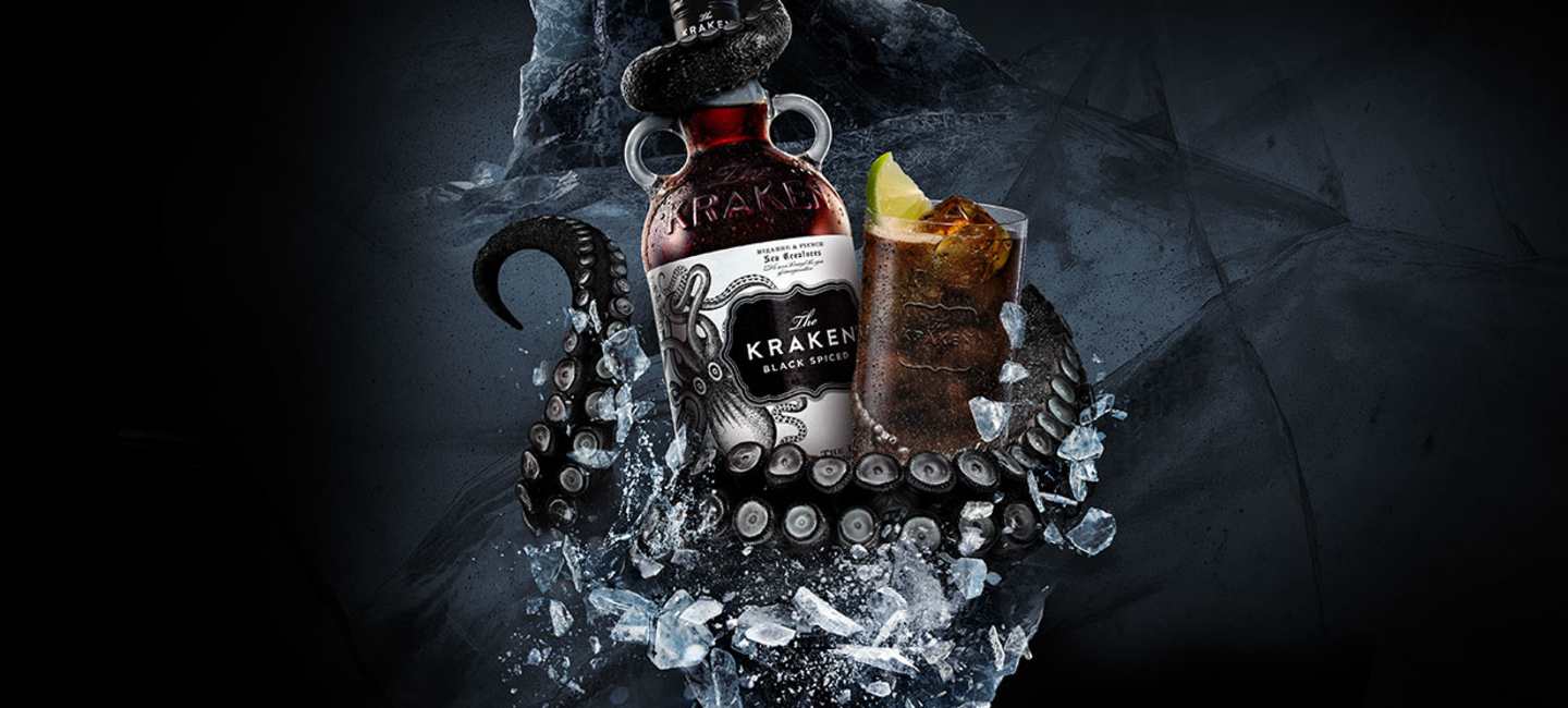 The Kraken och cola bland bläckfiskarmar