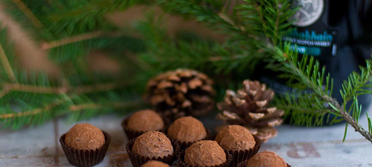 Chokladtryffel med rökig whisky