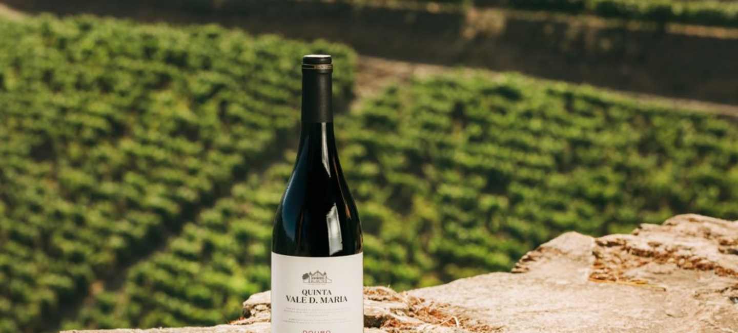Quinta Vale D. Maria vin på mur