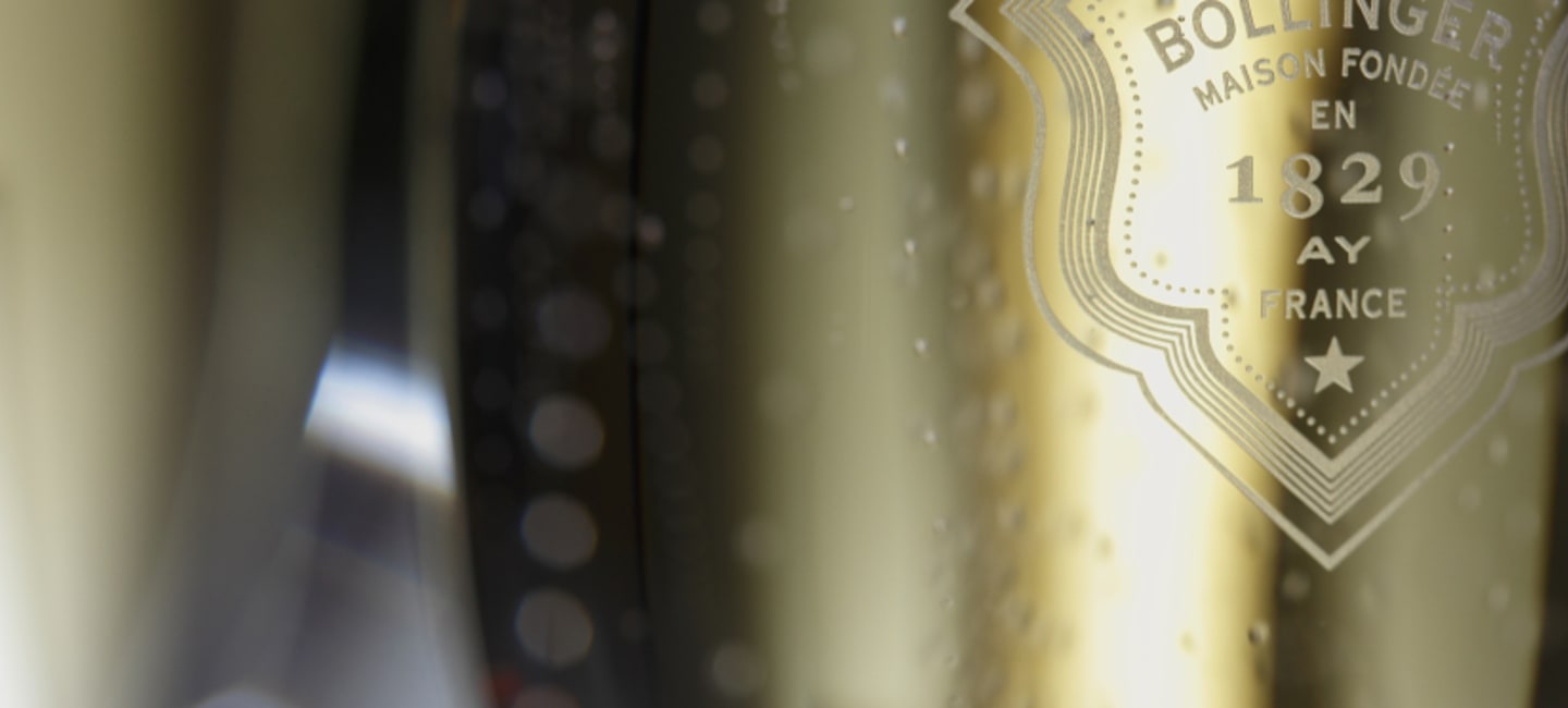 Champange Bollinger Close up