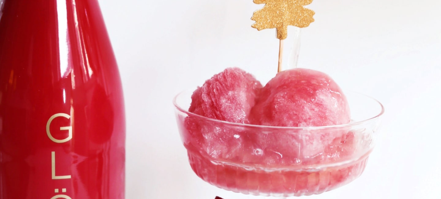 Glöet red sorbet