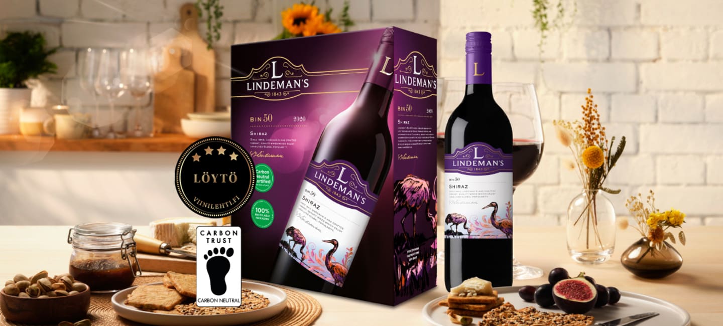 Lindemans's Shiraz punaviinit