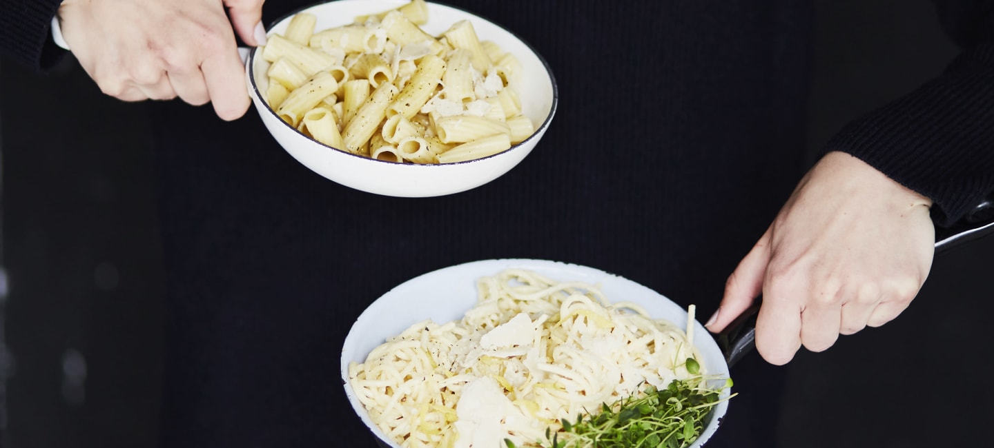 Sitruuna-kermapasta + viinisuositus