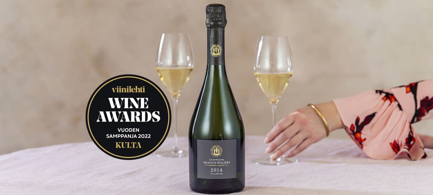 Gratiot-Pillière Millésime Champagne Brut 2014 Viinilehden vuoden 2022 samppanja