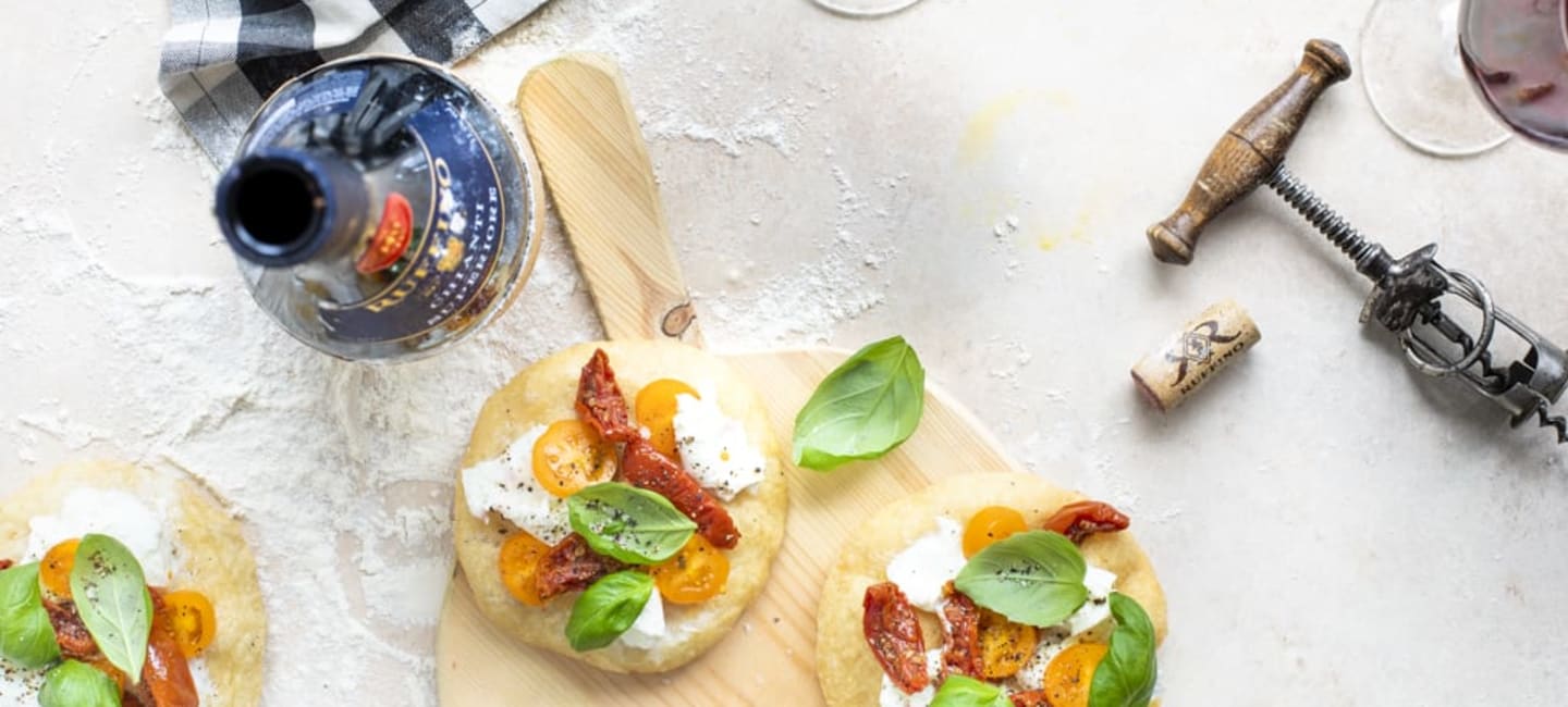 Pizza Fritta eli friteeratut minipizzat + viinisuositus