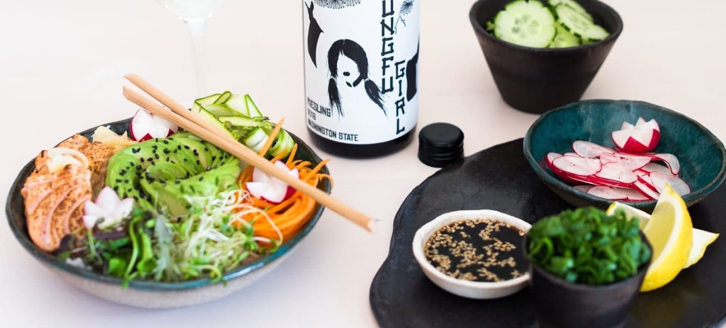 Sushi bowl ja viinisuositus