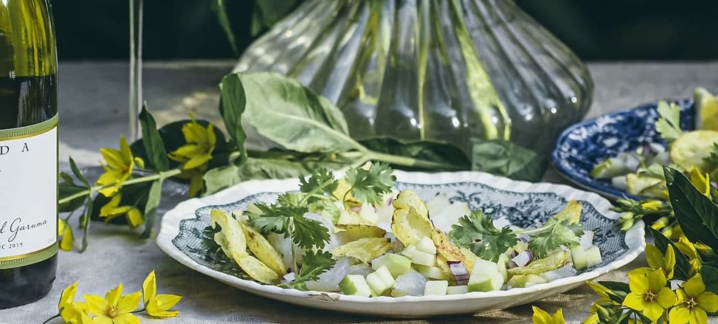 Sitruksinen kuha-omena-ceviche 