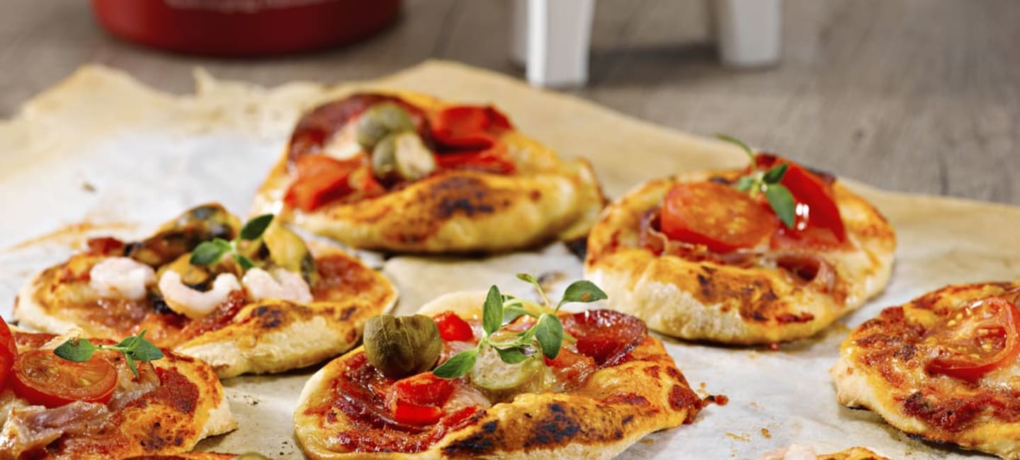 Minipizzat + viinisuositus