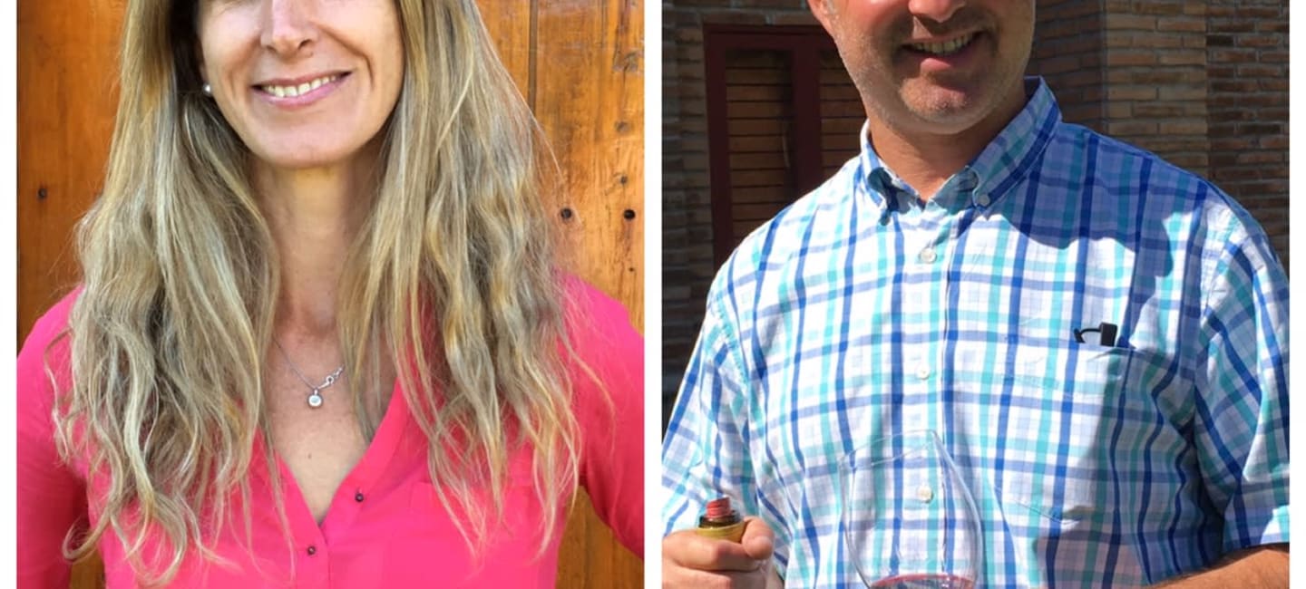 Viinintekijät Viviana Navarrete ja Sebastian Ruiz