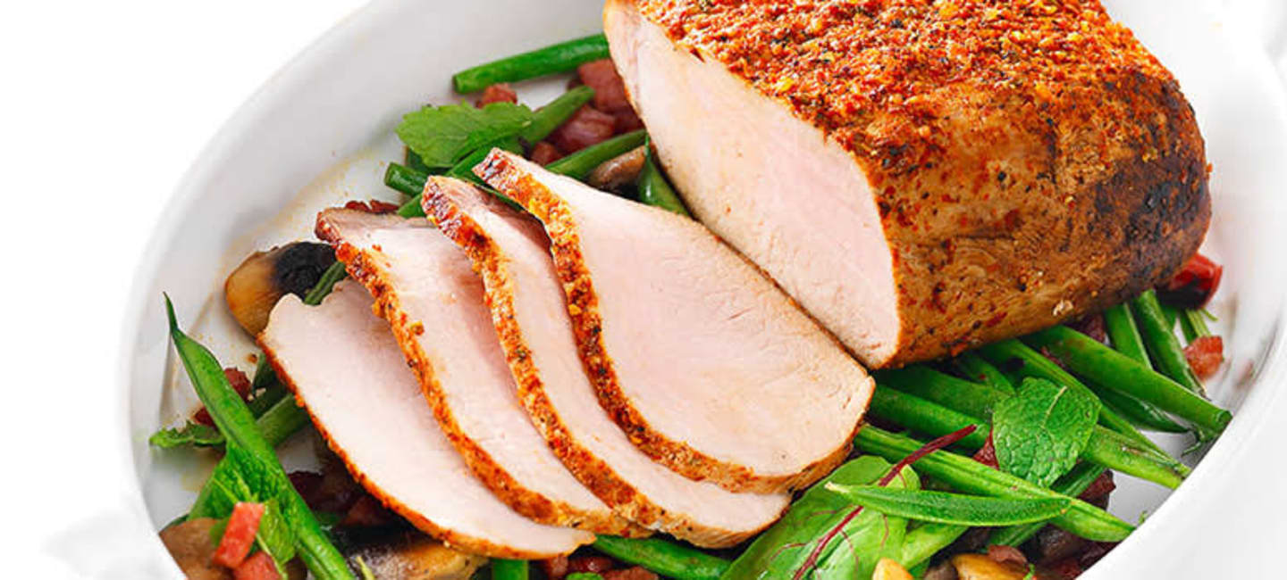 Porsaanfile + viinisuositus