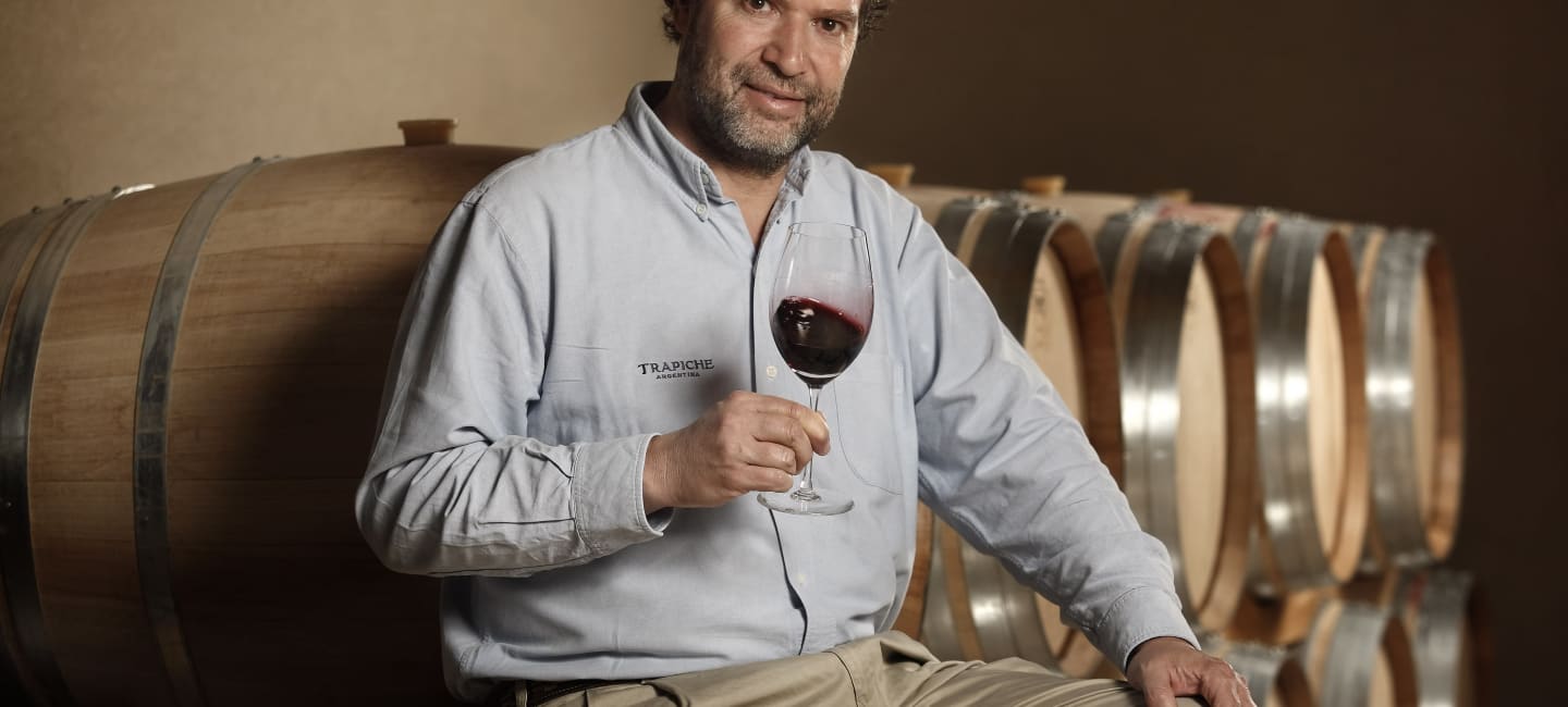 Viinintekijä Daniel Pi ja Malbec
