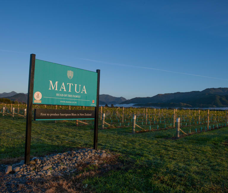 Matua Marlborough viinitilan kyltti