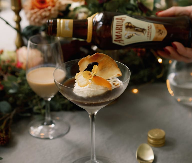 Amarula affigato jälkiruoka